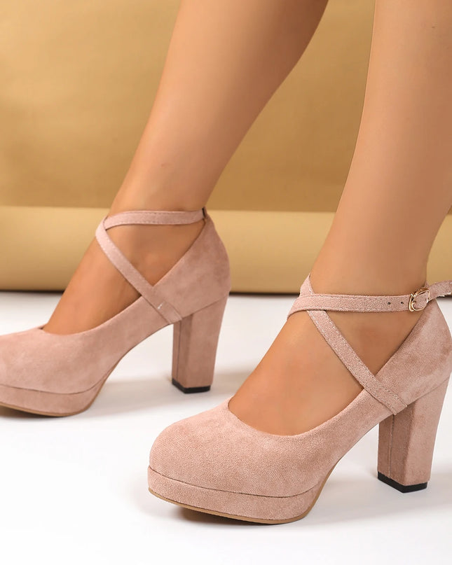 Stylish Women's High Heel Shoes with Strap