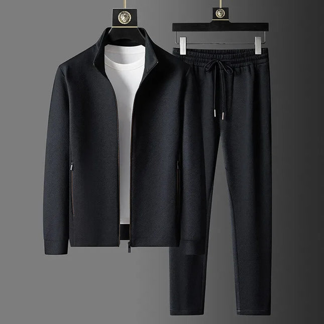 Men's Long Sleeve Jacket and Trousers - Two-Piece Set