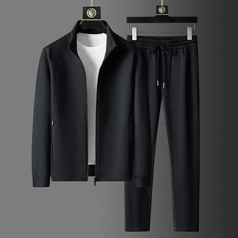 Men's Long Sleeve Jacket and Trousers - Two-Piece Set
