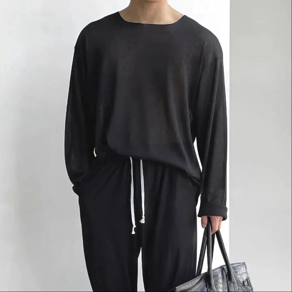 Men's Lightweight Casual Long-Sleeve Sweater