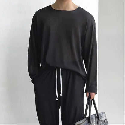 Men's Lightweight Casual Long-Sleeve Sweater