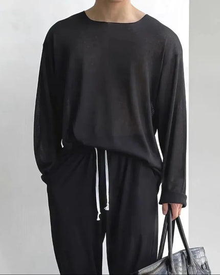 Men's Lightweight Casual Long-Sleeve Sweater