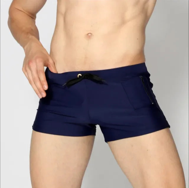 ALSOTO Men's Swim Drawstring Shorts