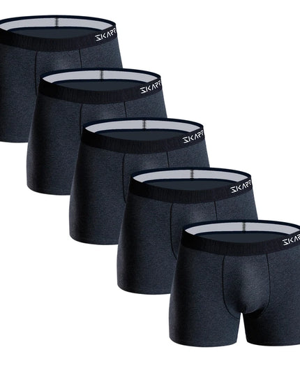 Premium 5-Pack Cotton Boxer Shorts for Men – Comfortable, Breathable Men's Underwear Set
