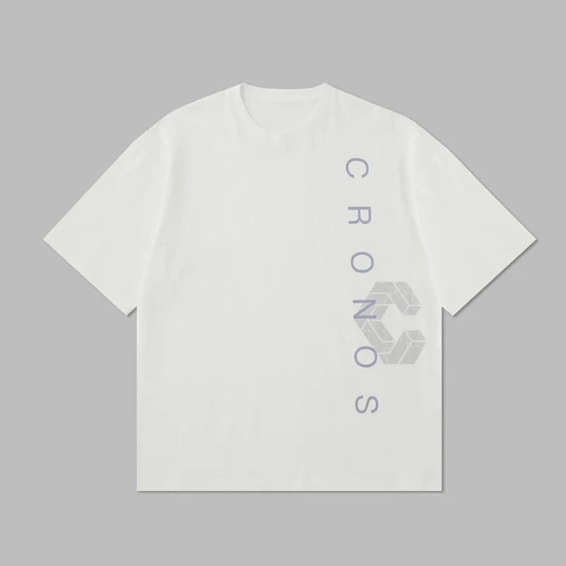 Cronos Men's Loose Fit Oversized Cotton T-Shirt