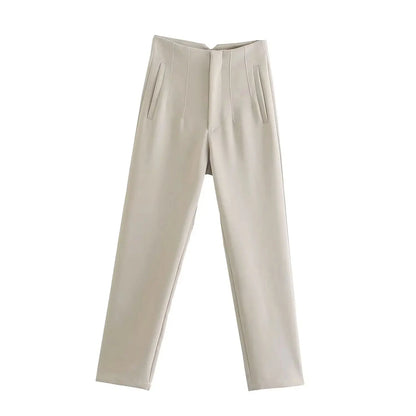 Women's Elegant High-Waist Pencil Pants