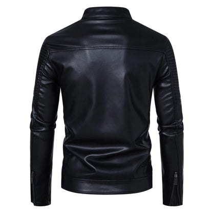 Leather Clothing New Men's Motorcycle Leather Jacket Slim Cool Handsome Men Jacket New Male Vintage Leather Jackets