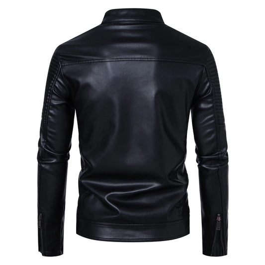 Leather Clothing New Men's Motorcycle Leather Jacket Slim Cool Handsome Men Jacket New Male Vintage Leather Jackets