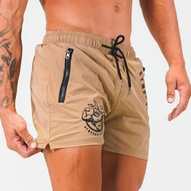 Men's Sports Shorts with Drawstring Elastic Waist