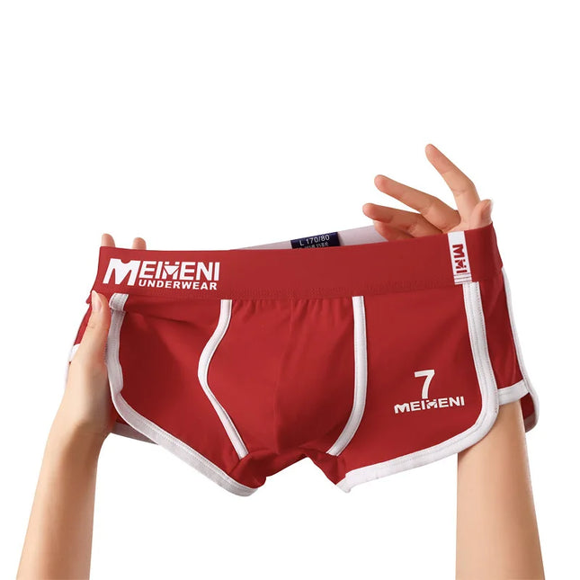 Classic 3-Piece Cotton Boxer Briefs Set for Men - Soft, Breathable, and Absorbent Underwear