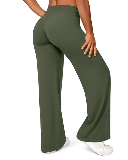 Women's Mid-Waist Straight-Leg Sweat Pants in Soft Butter Fabric
