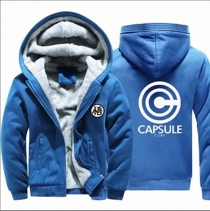 Men's Zipper Hoodie Fleece Thickened Jacket