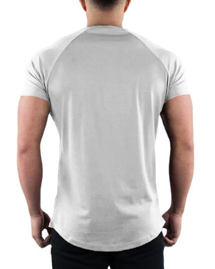 Men's Slim Fit Cotton Short Sleeve T-Shirt - Various Colors