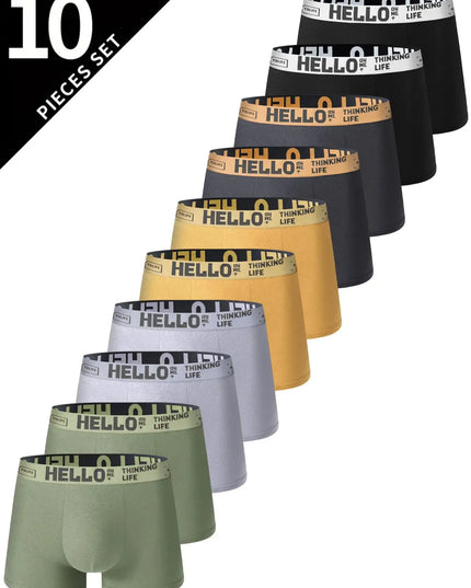 10 Pairs of Ultra-Soft Men's Boxer Shorts