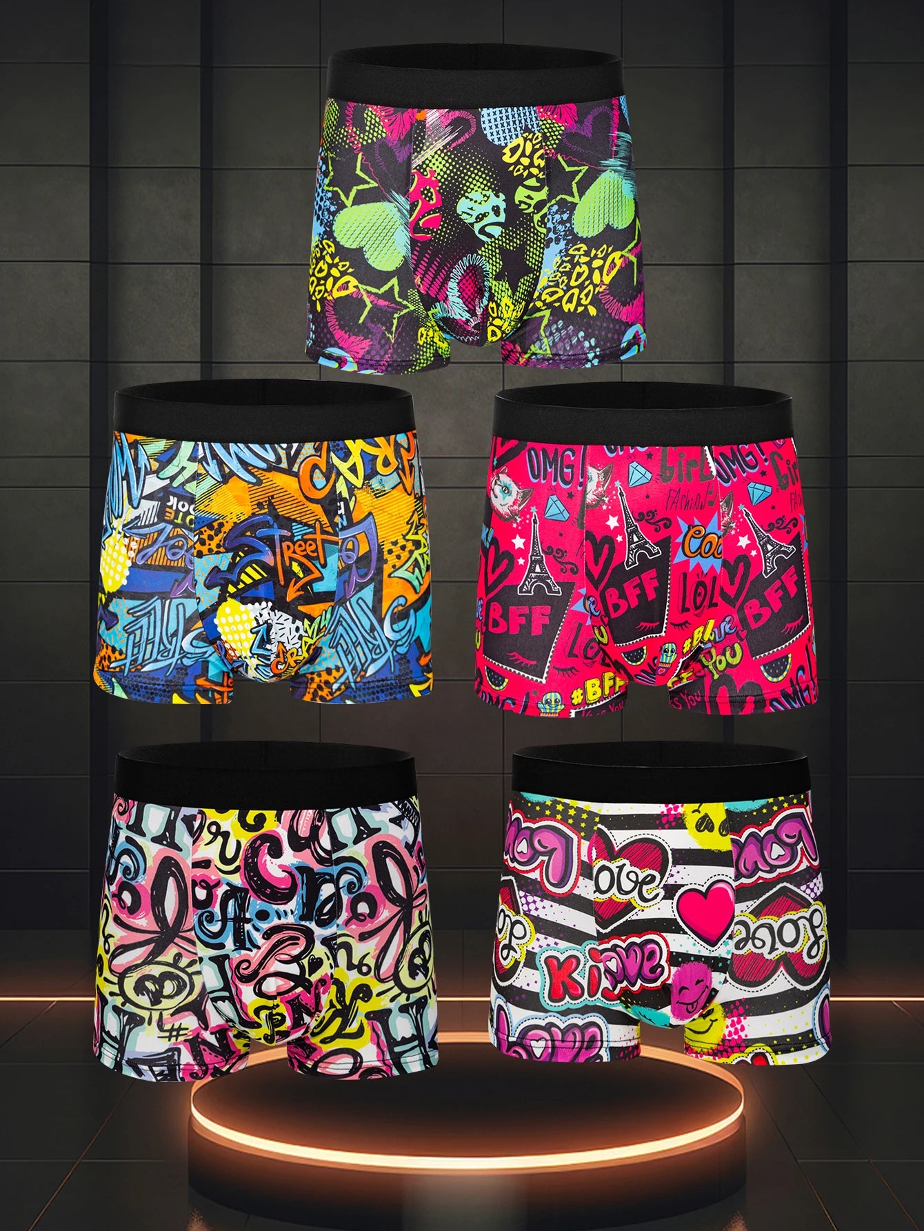 10-Pack Men's Boxer Shorts - Comfortable, Soft, Casual Briefs