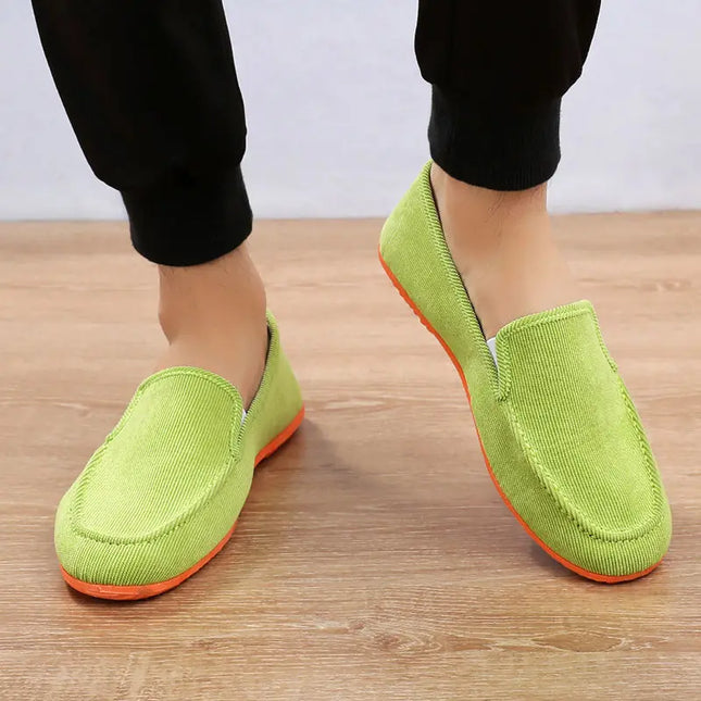 Men's Casual Canvas Loafers - Stylish Slip-On Shoes