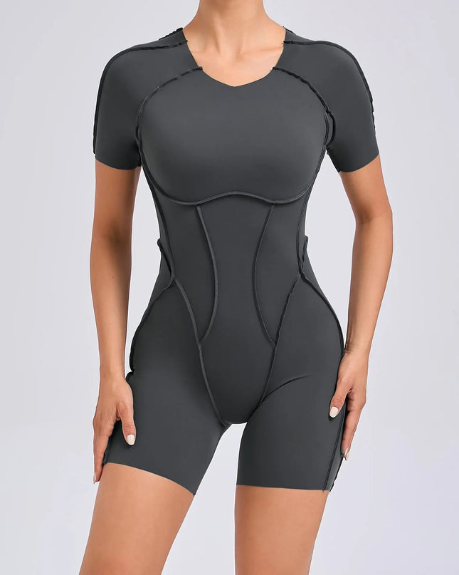 Women's Short Sports Jumpsuit - Gym & Workout Jumpsuit for Women