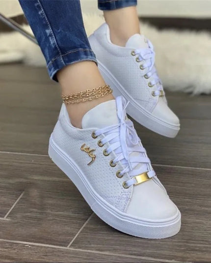 Women's Breathable Flat Sneakers with Soft Sole