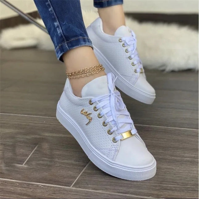 Women's Breathable Flat Sneakers with Soft Sole