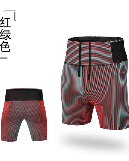 Men And Women's Quick-Dry Compression Running Shorts with Inner Liner and Mesh Waist Pocket