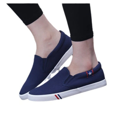 Men's Slip-On Canvas Sneakers - Breathable Casual Flats