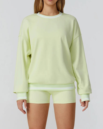 Women's Two-Piece Sweater and Shorts Set
