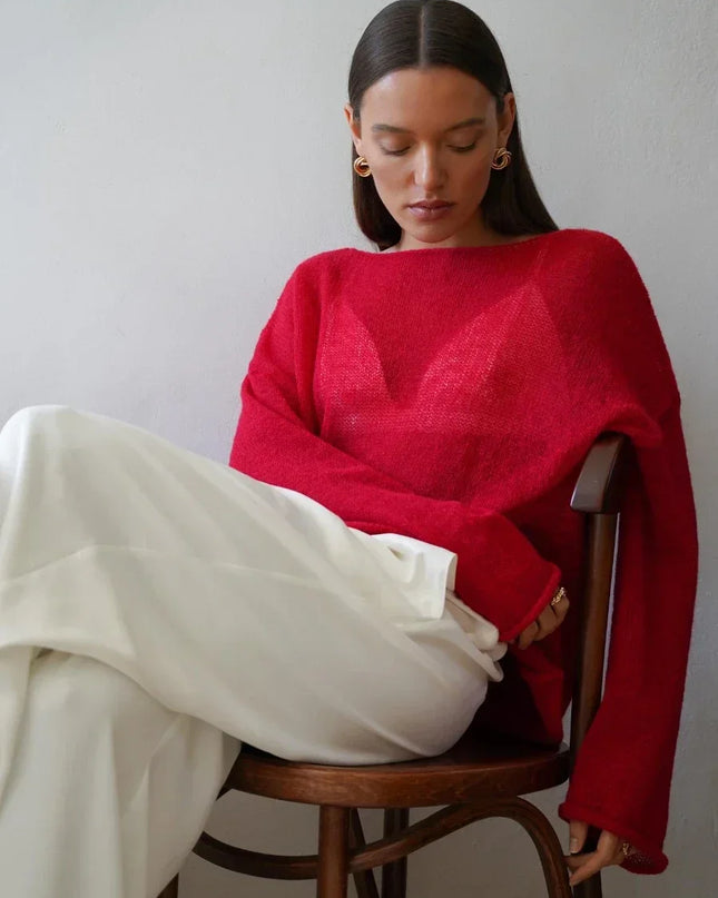 Women's Lightweight Sweater - Loose Fit - Various Colors