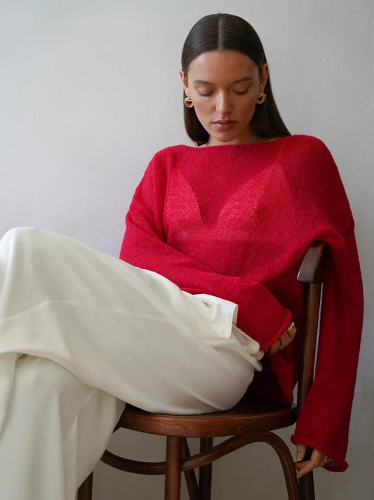 Women's Lightweight Sweater - Loose Fit - Various Colors