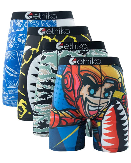 ETHIKA Men's 3-Piece Hipster Underwear Set – Comfortable & Stylish Men's Briefs Pack