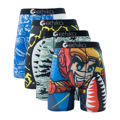 ETHIKA Men's 3-Piece Hipster Underwear Set – Comfortable & Stylish Men's Briefs Pack