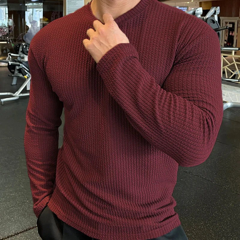 Men's Casual Oversized Long Sleeve Sweater