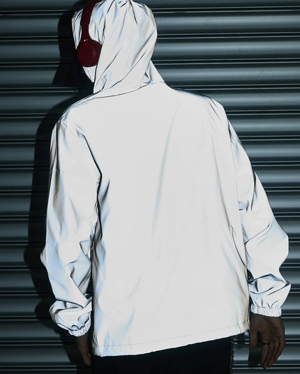 Reflective Men's Hooded Windproof Jacket