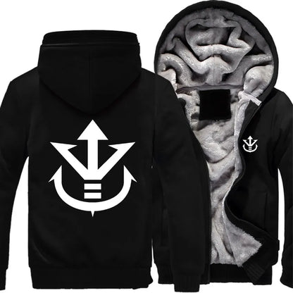 Men's Zipper Hoodie Fleece Thickened Jacket