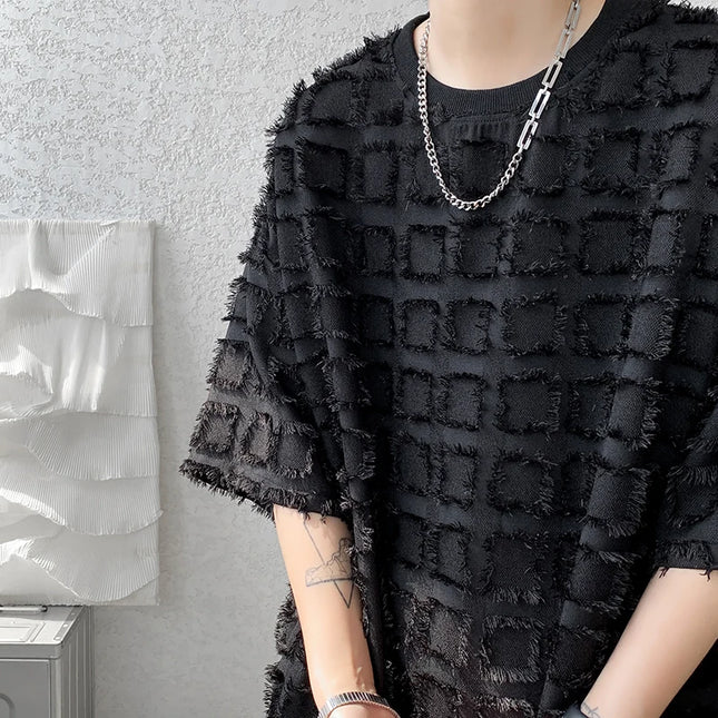 Men's Korean Loose Fit Half Sleeve T-Shirt – Casual Stylish Top