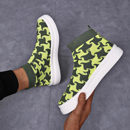 Unisex Breathable Casual High-Top Sneakers - Comfortable & Stylish Athletic Footwear
