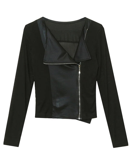 Women's Korean Style Slim Fit Zipper Jacket