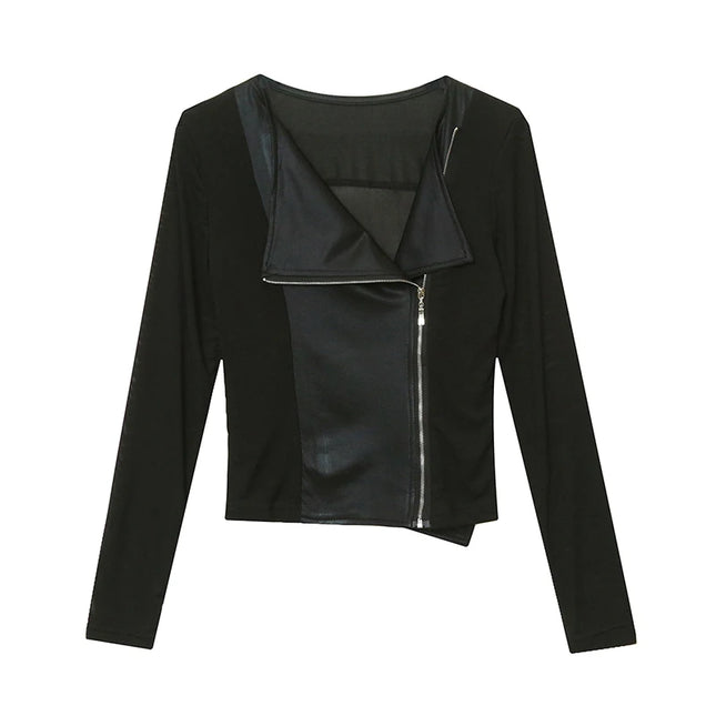 Women's Korean Style Slim Fit Zipper Jacket