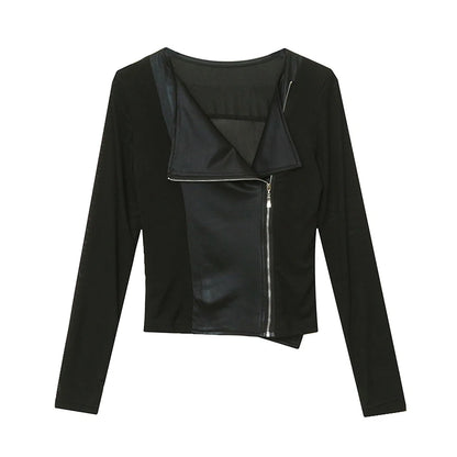 Women's Korean Style Slim Fit Zipper Jacket