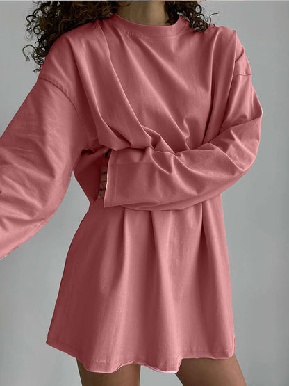 Women's Oversized Cotton Pullover Sweater - Soft, Cozy, and Stylish for Every Season