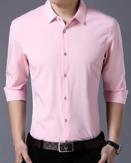 Men's Long Sleeve Slim Fit Shirt - Various Colors