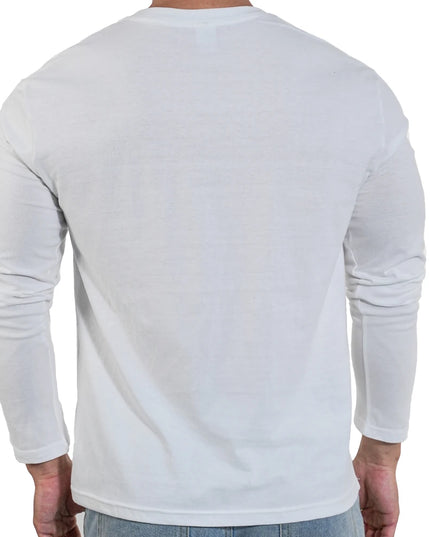 Men's Casual Long Cotton O-Neck Sweater
