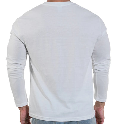 Men's Casual Long Cotton O-Neck Sweater