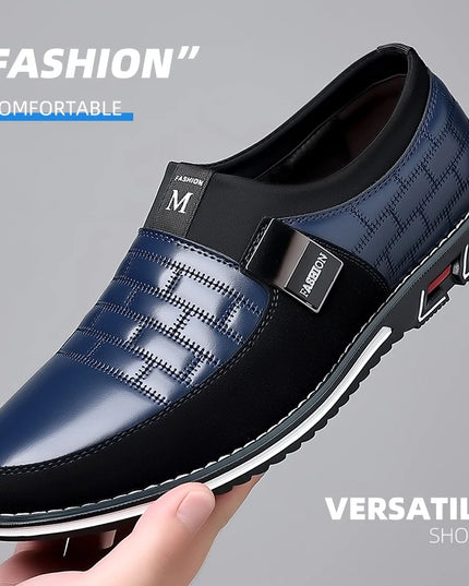 Men's Comfortable Faux Leather Slip-On Shoes