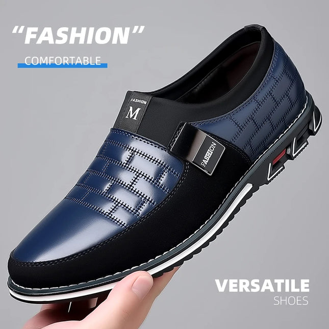 Men's Comfortable Faux Leather Slip-On Shoes