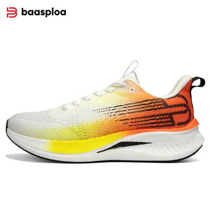 Baasploa Men's Running Shoes - Lightweight Mesh Sneakers with Carbon Plate for Enhanced Performance