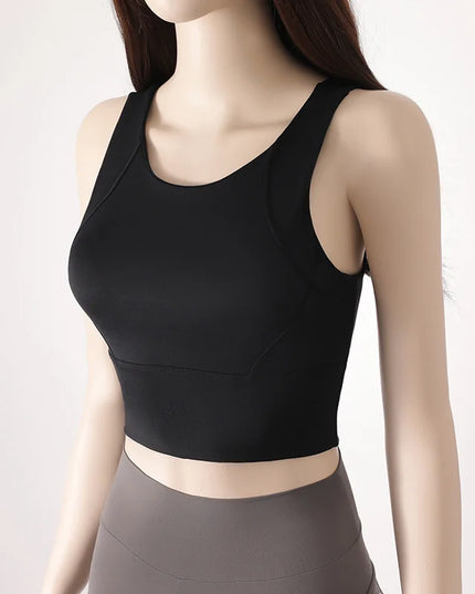 Women’s Sports Activewear Vest with Fixed Chest Pad