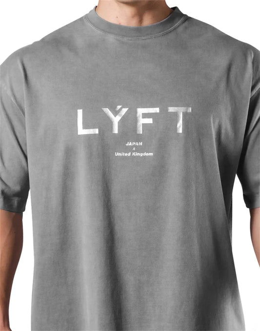 Lyft Washed Classic Cotton Men's Oversized T-Shirt
