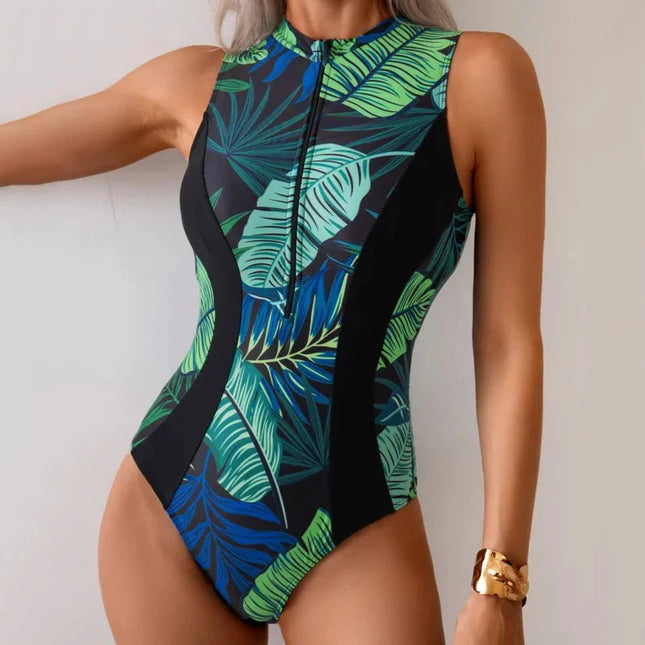Women's One-Piece Swimsuits with Push-Up Design