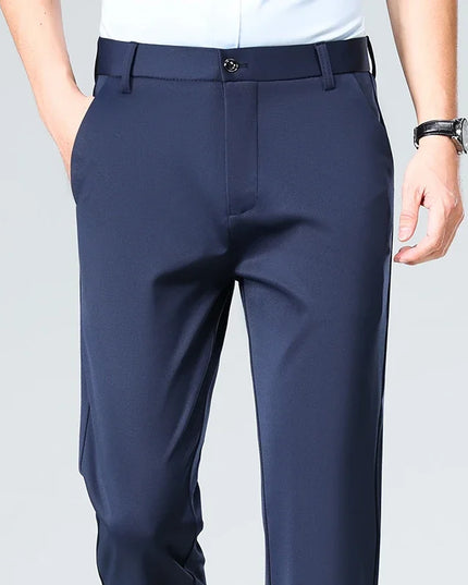 Men’s Casual Stretch Straight-Leg Pants