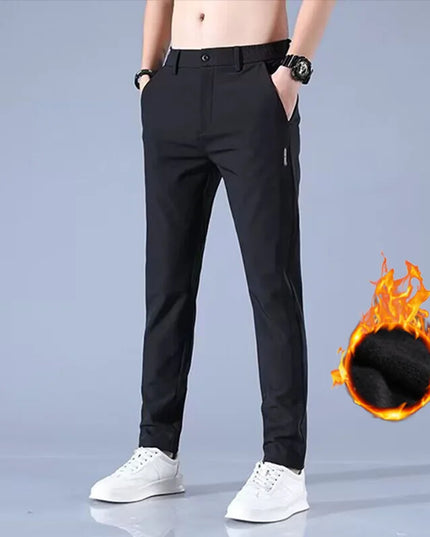 Men's Thick Stretch Slim Fit Elastic Pants